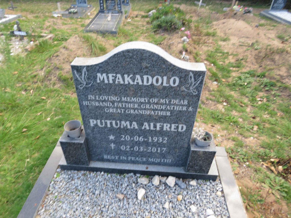 MFAKADOLO Putuma Alfred 1932-2017