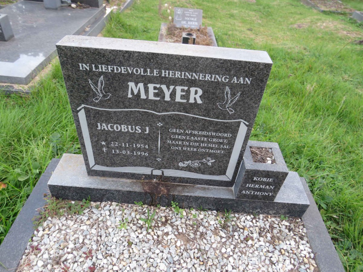 MEYER Jacobus J. 1954-1996