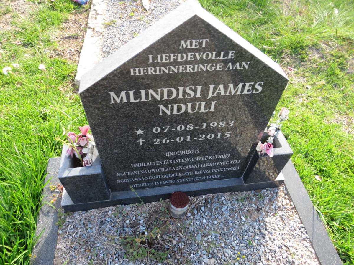 NDULI Mlindisi James 1983-2015