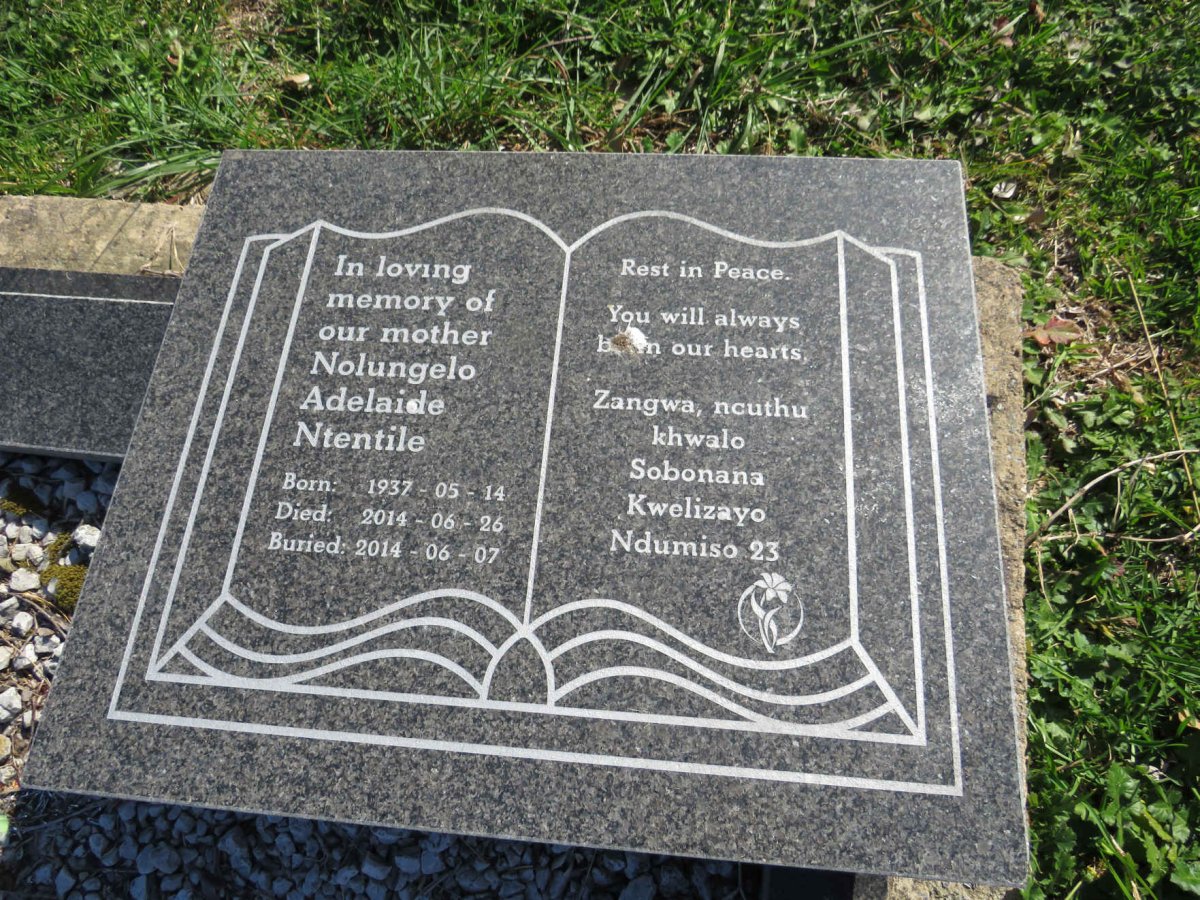NTENTILE Nolungelo Adelaide 1937-2014