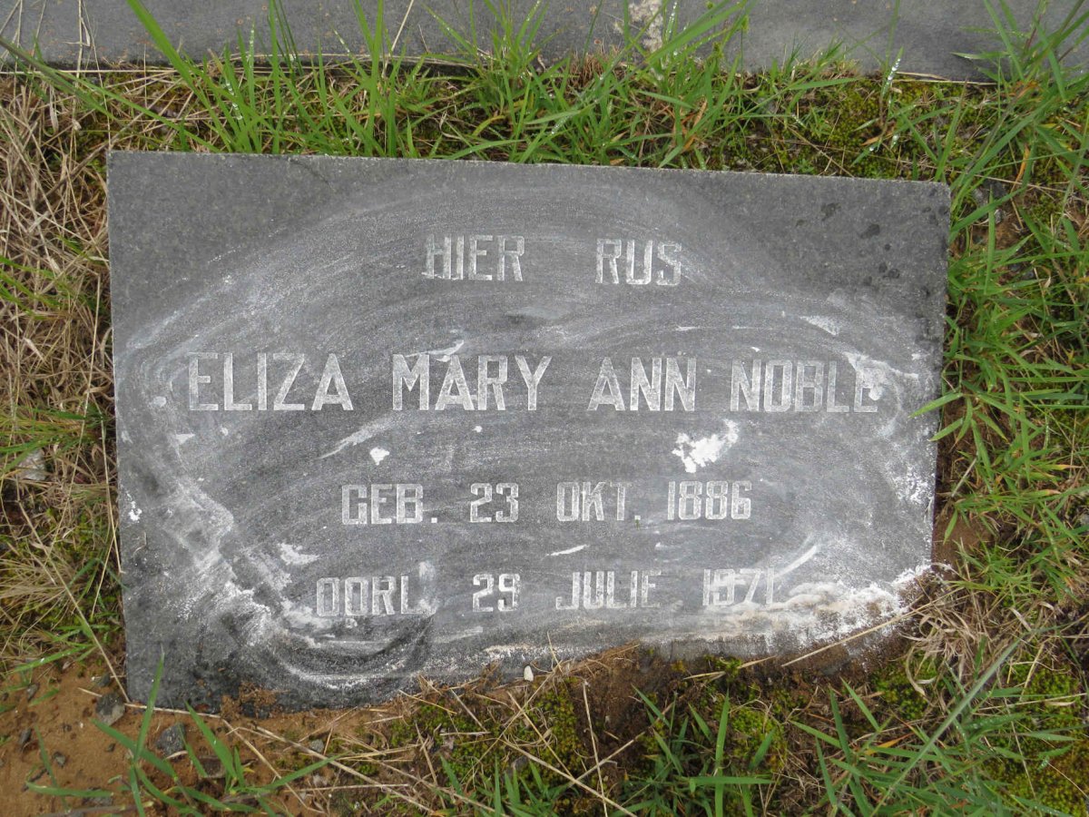 NOBLE Eliza Mary Ann 1886-1971