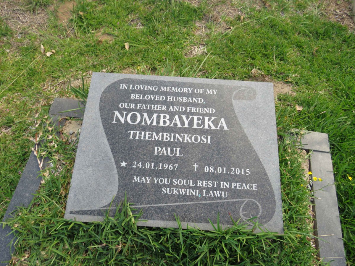 NOMBAYEKA Thembinkosi Paul 1967-2015