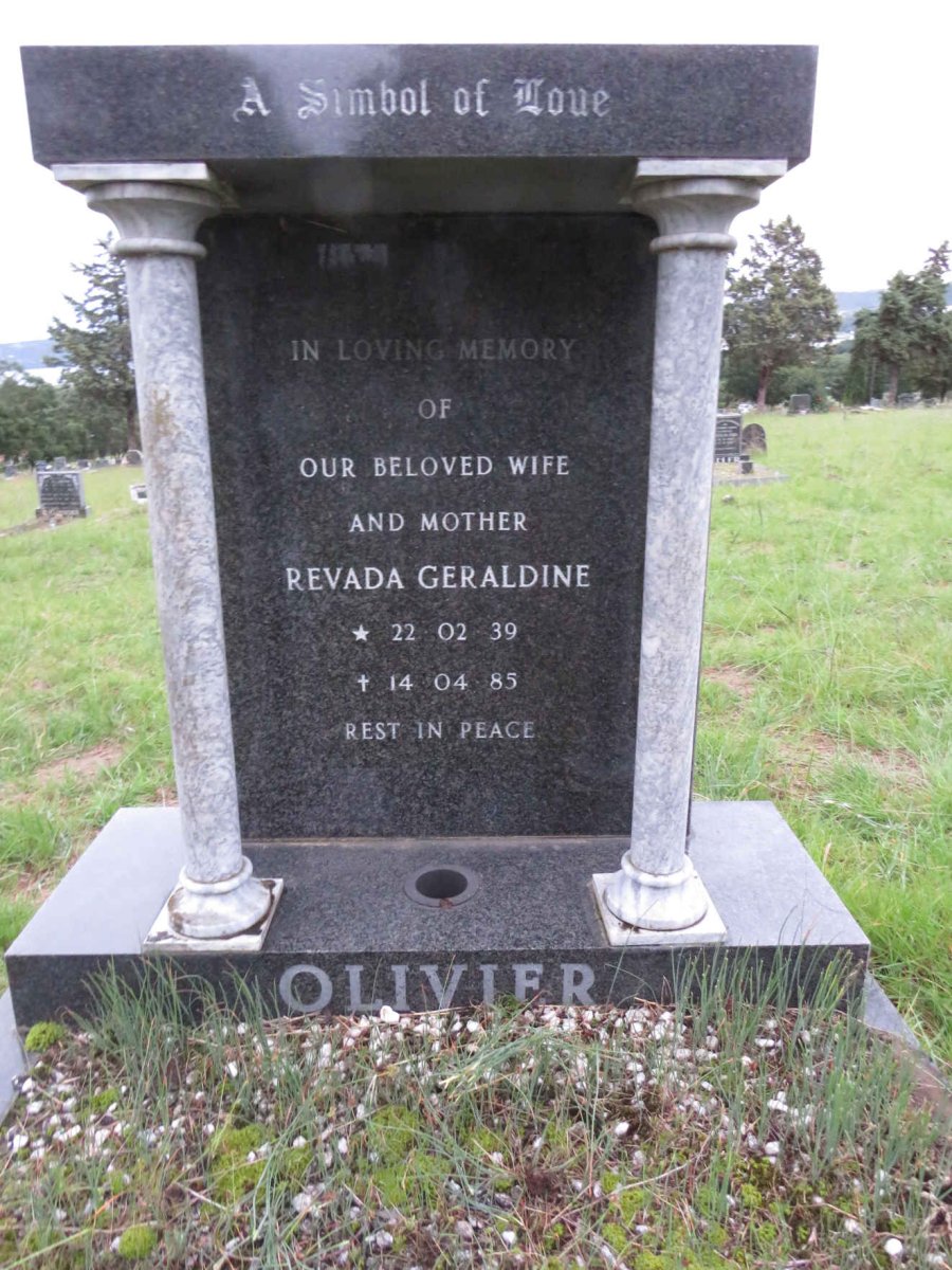 OLIVIER Revada Geraldine 1939-1985
