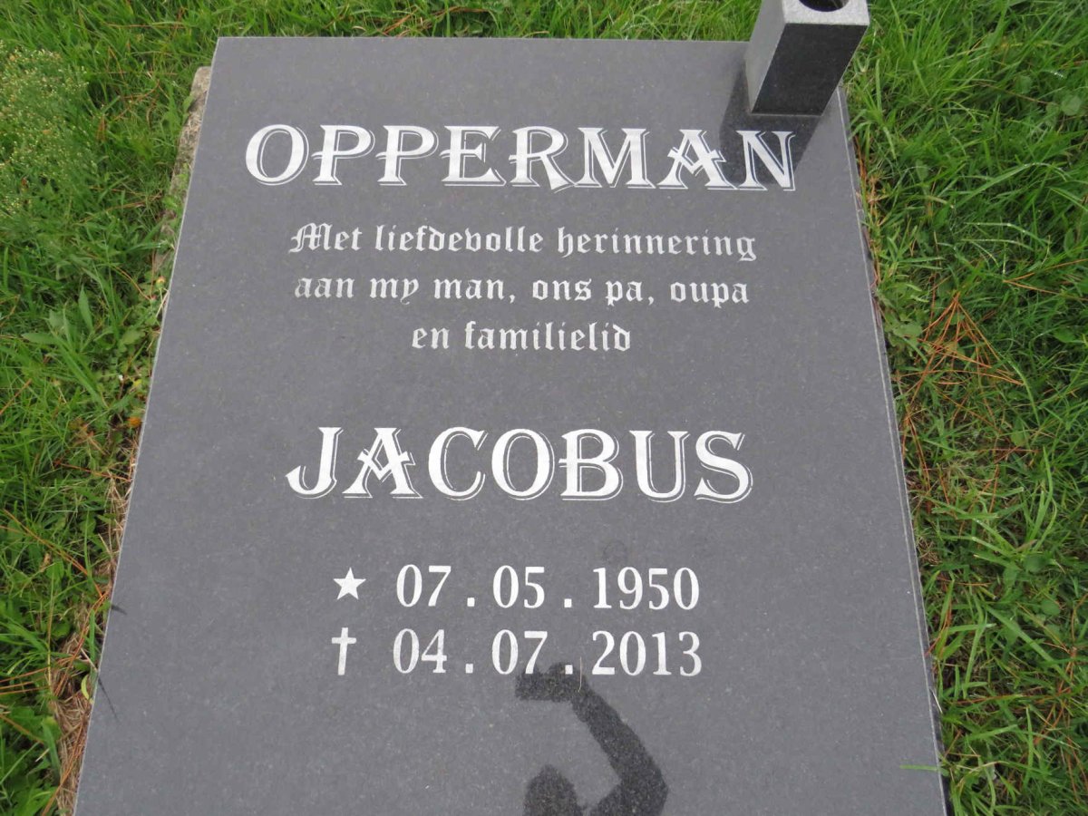 OPPERMAN Jacobus 1950-2013
