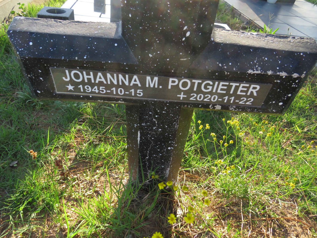 POTGIETER Johanna M. 1945-2020