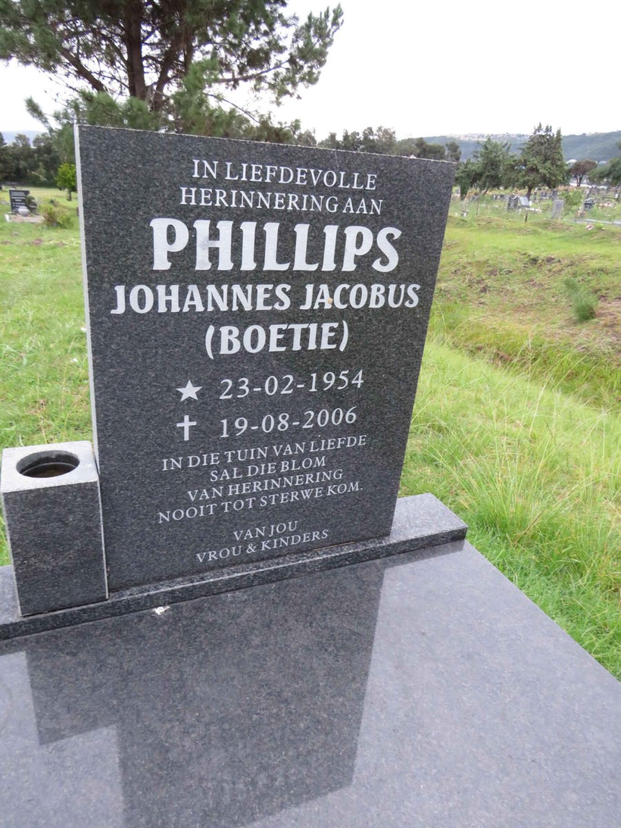 PHILLIPS Johannes Jacobus 1954-2006