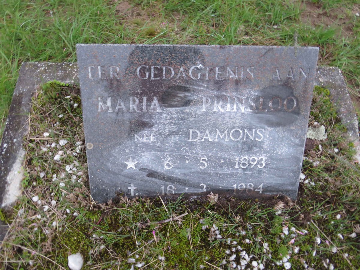 PRINSLOO Maria nee DAMONS 1893-1984