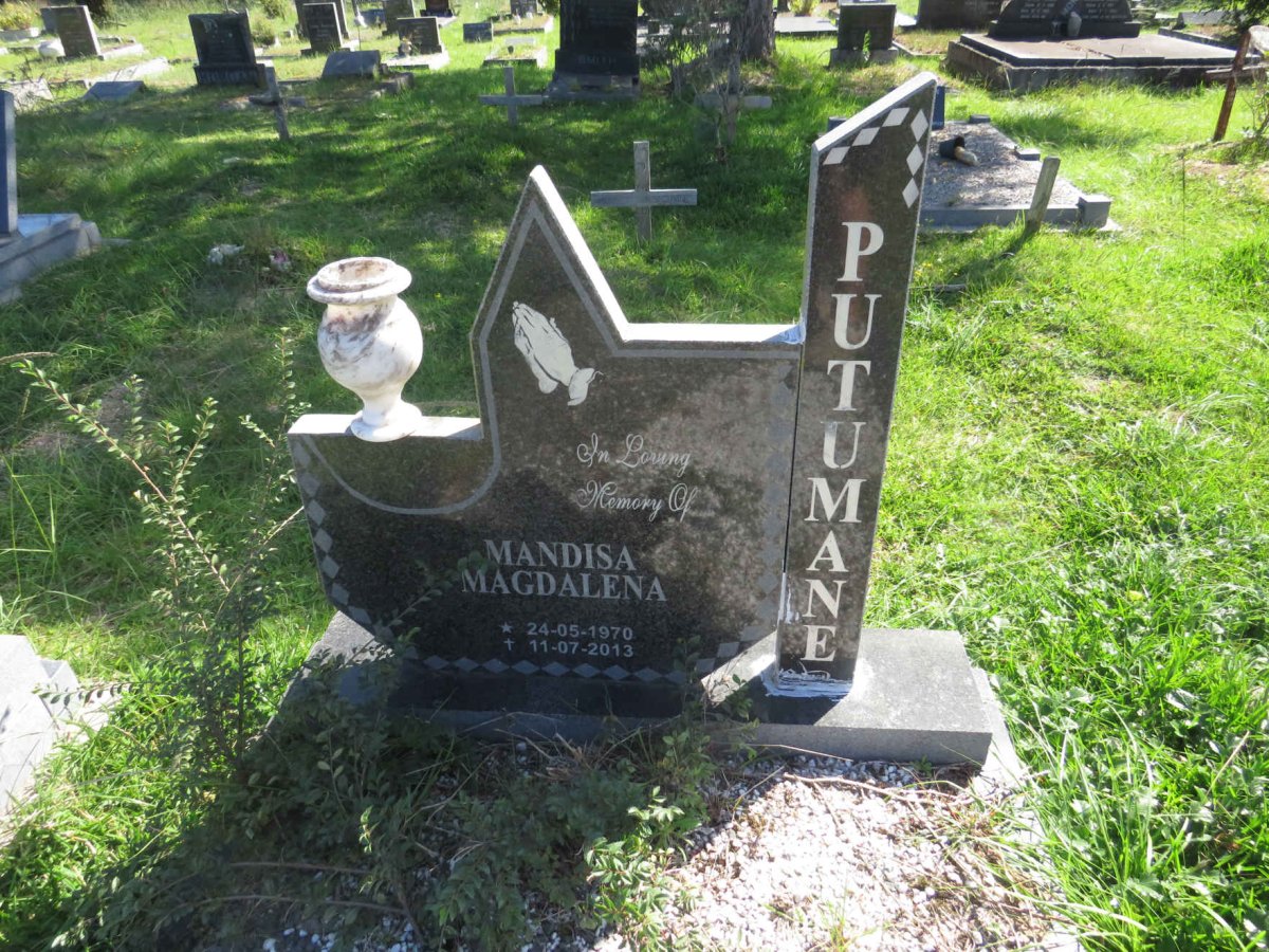 PUTUMANE Mandisa Magdalena 1970-2013