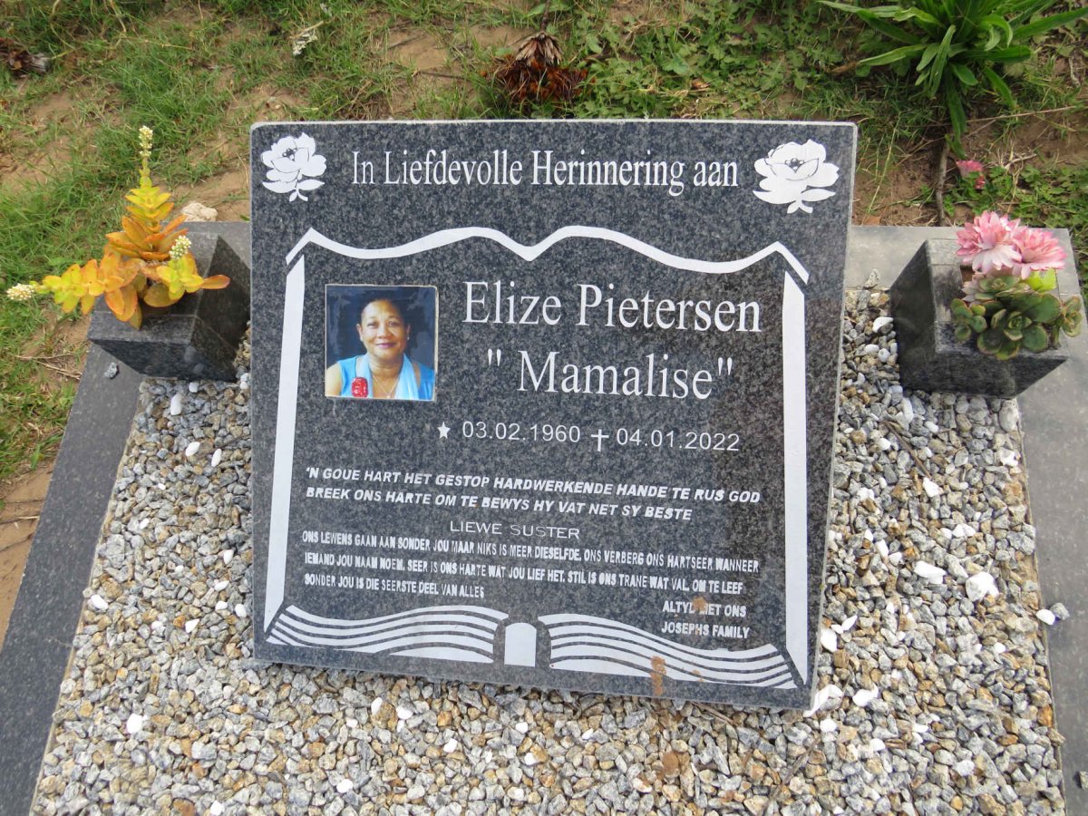 PIETERSEN Elize 1960-2022