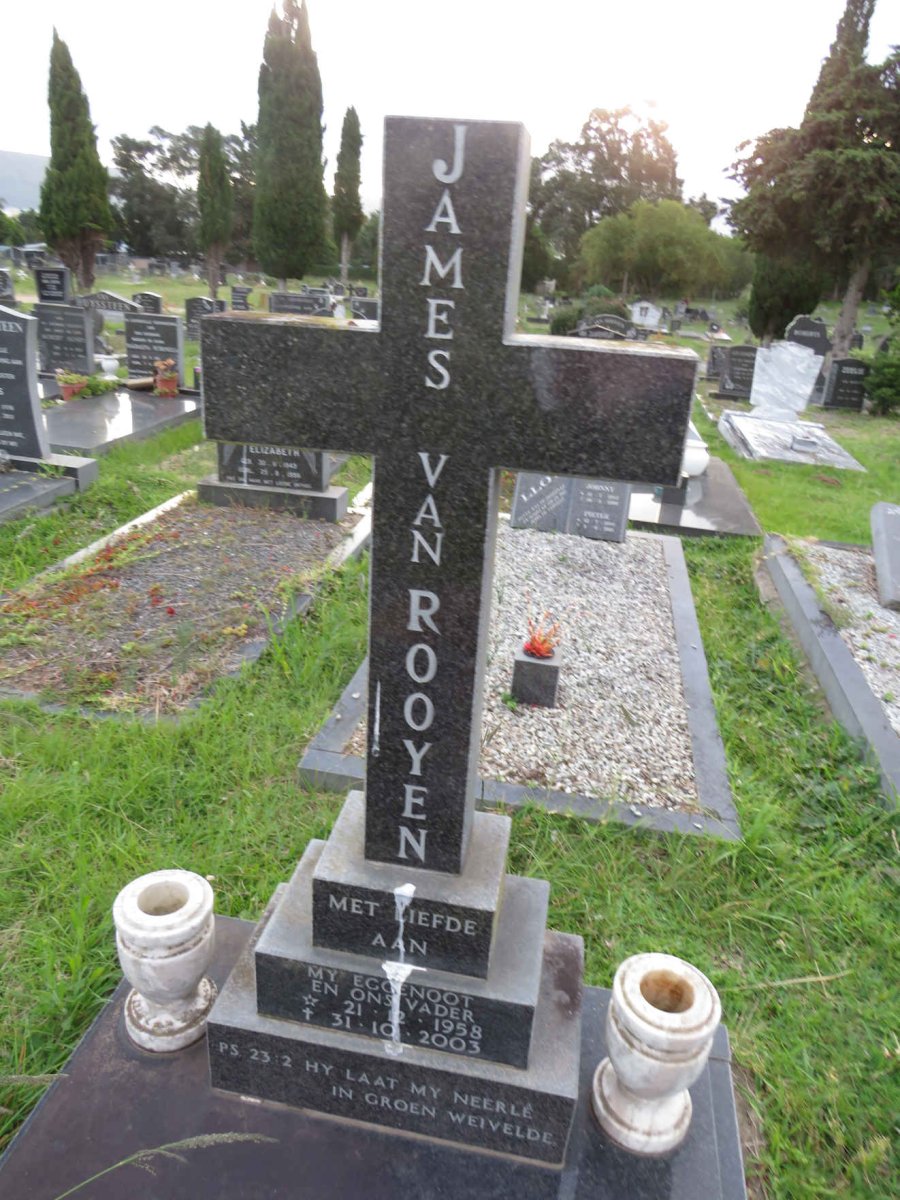 ROOYEN James, van 1958-2003
