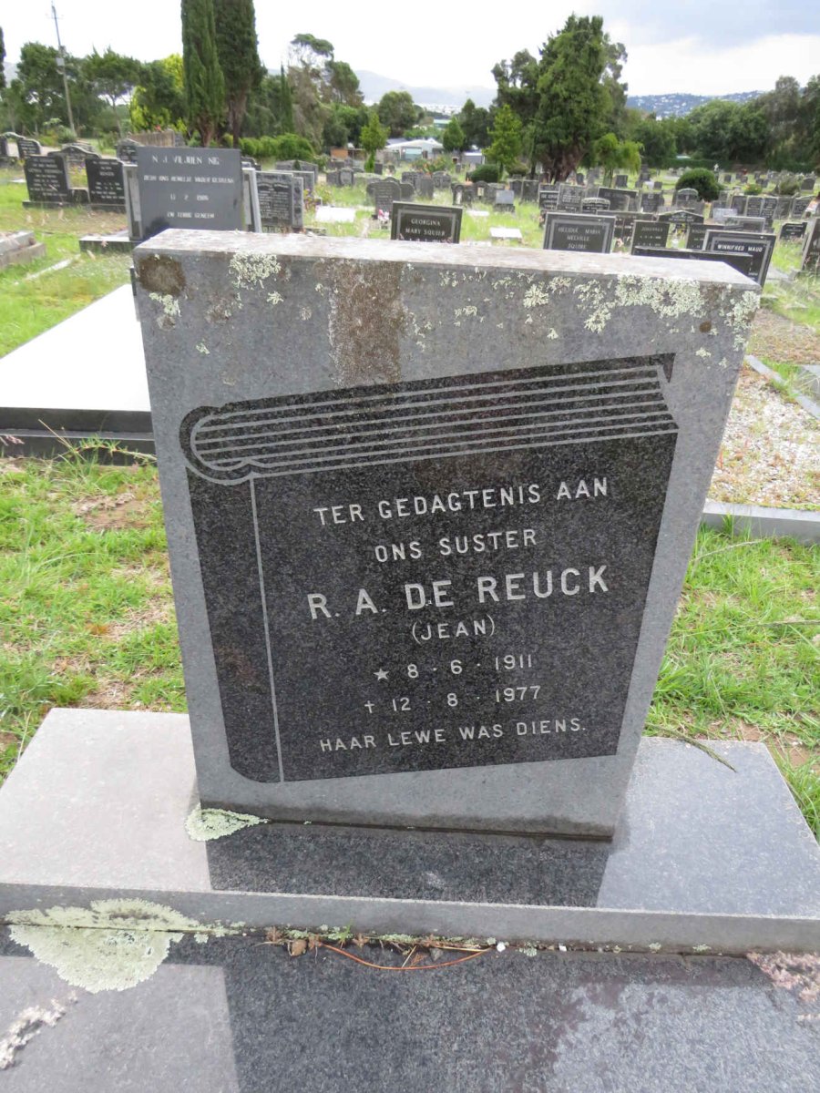 REUCK R.A., de 1911-1977