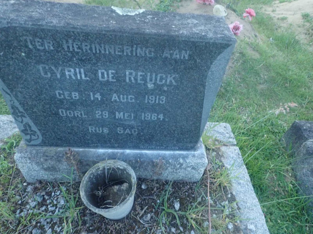 REUCK Cyril, de 1913-1964