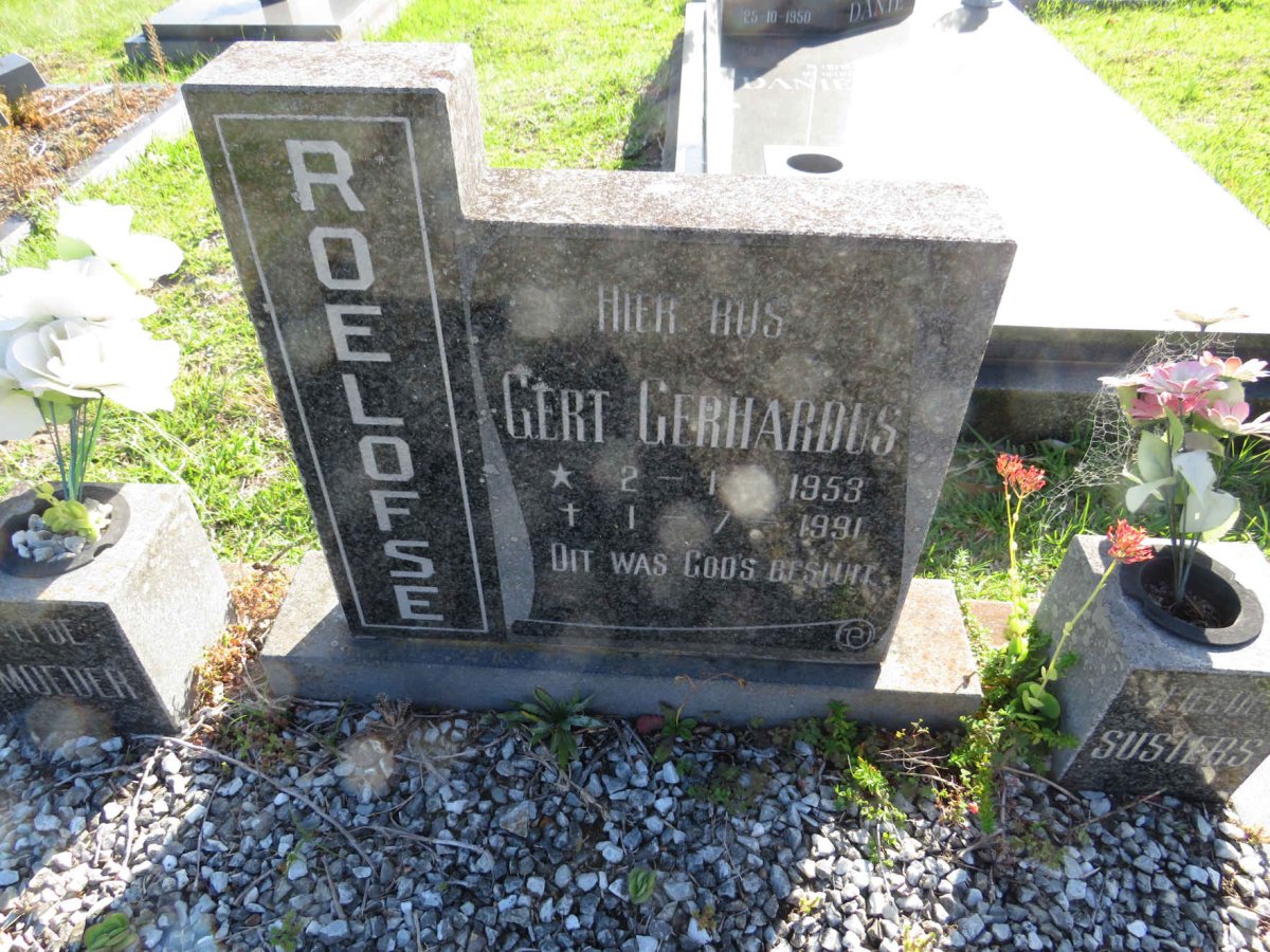 ROELOFSE Gert Gerhardus 1953-1991