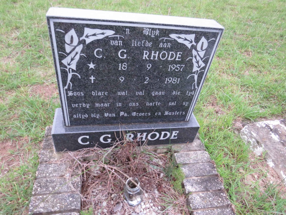 RHODE C.G. 1957-1981