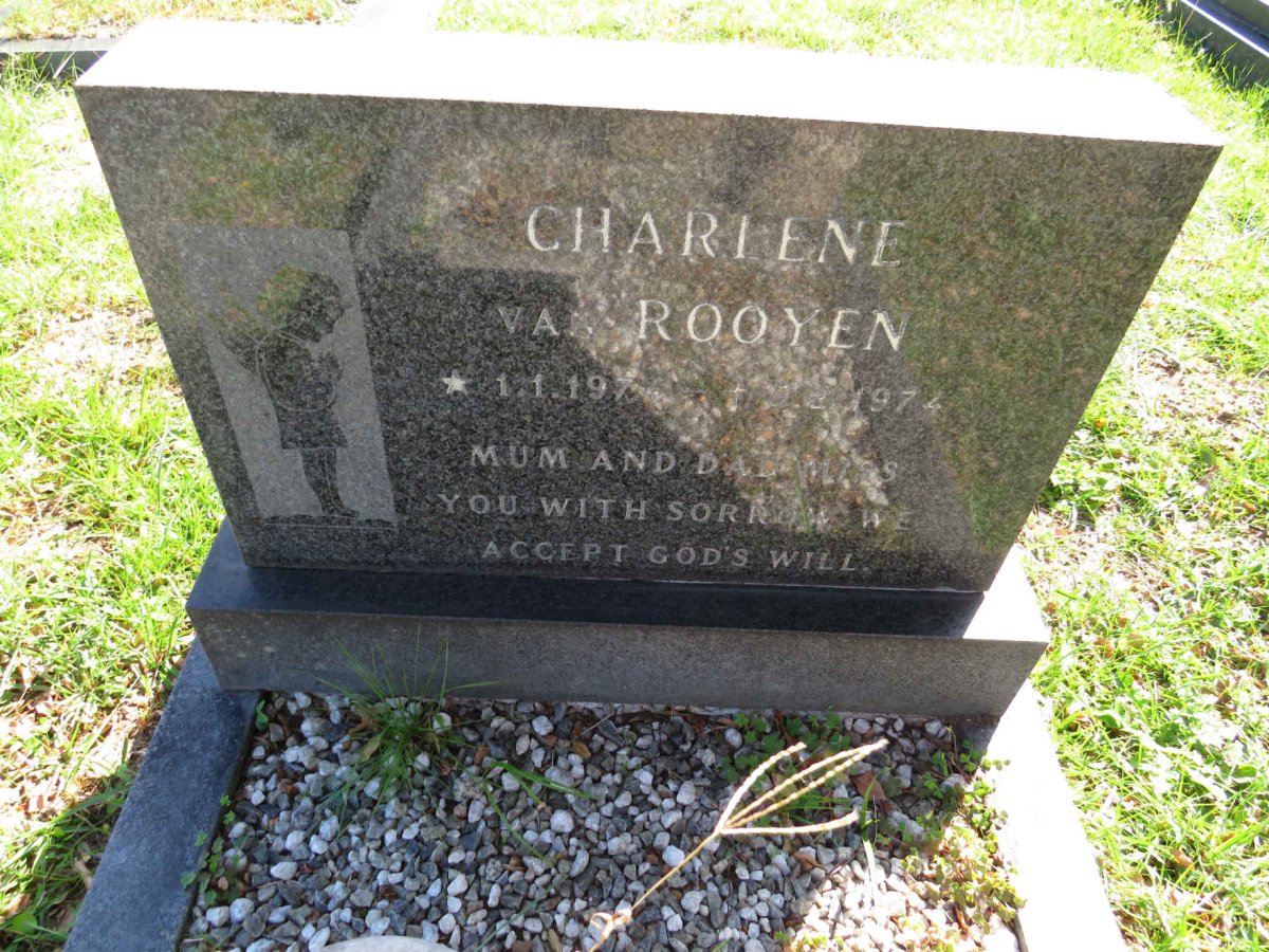 ROOYEN Charlene, van 197?-1974