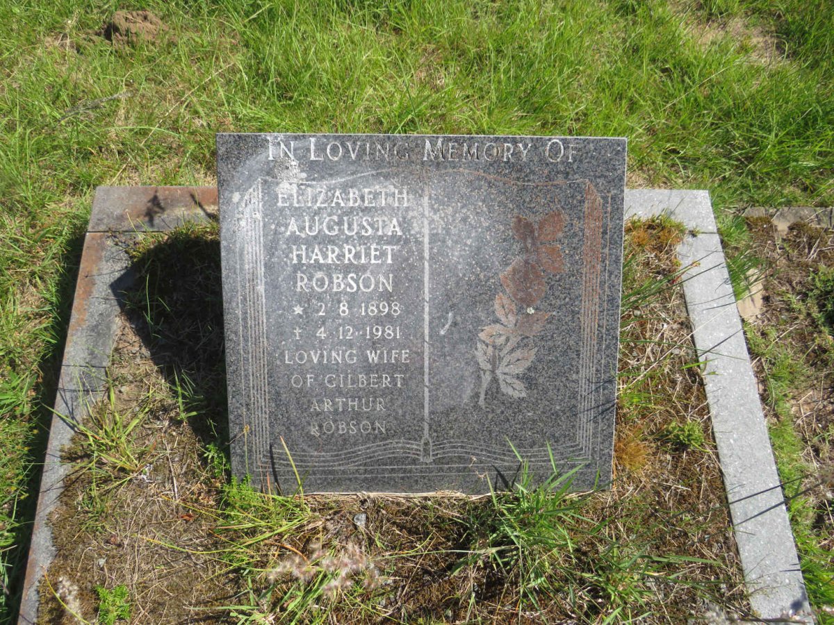 ROBSON Elizabeth Augusta Harriet 1898-1981