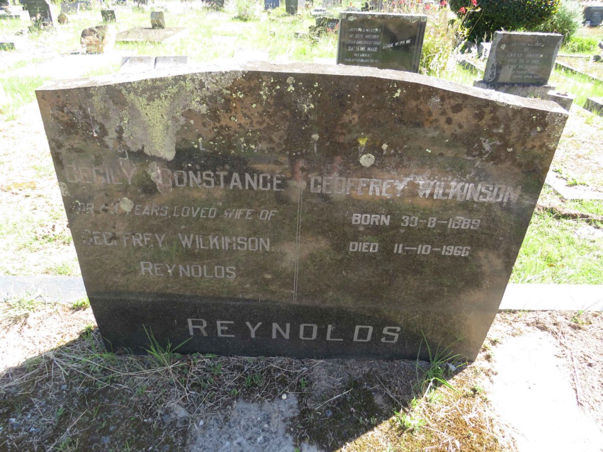 REYNOLDS Geoffrey Wilkinson 1889-1966 &amp; Cecily Constance