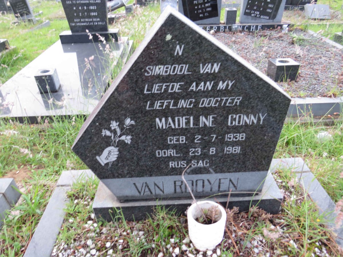 ROOYEN Madeline Conny, van 1938-1981