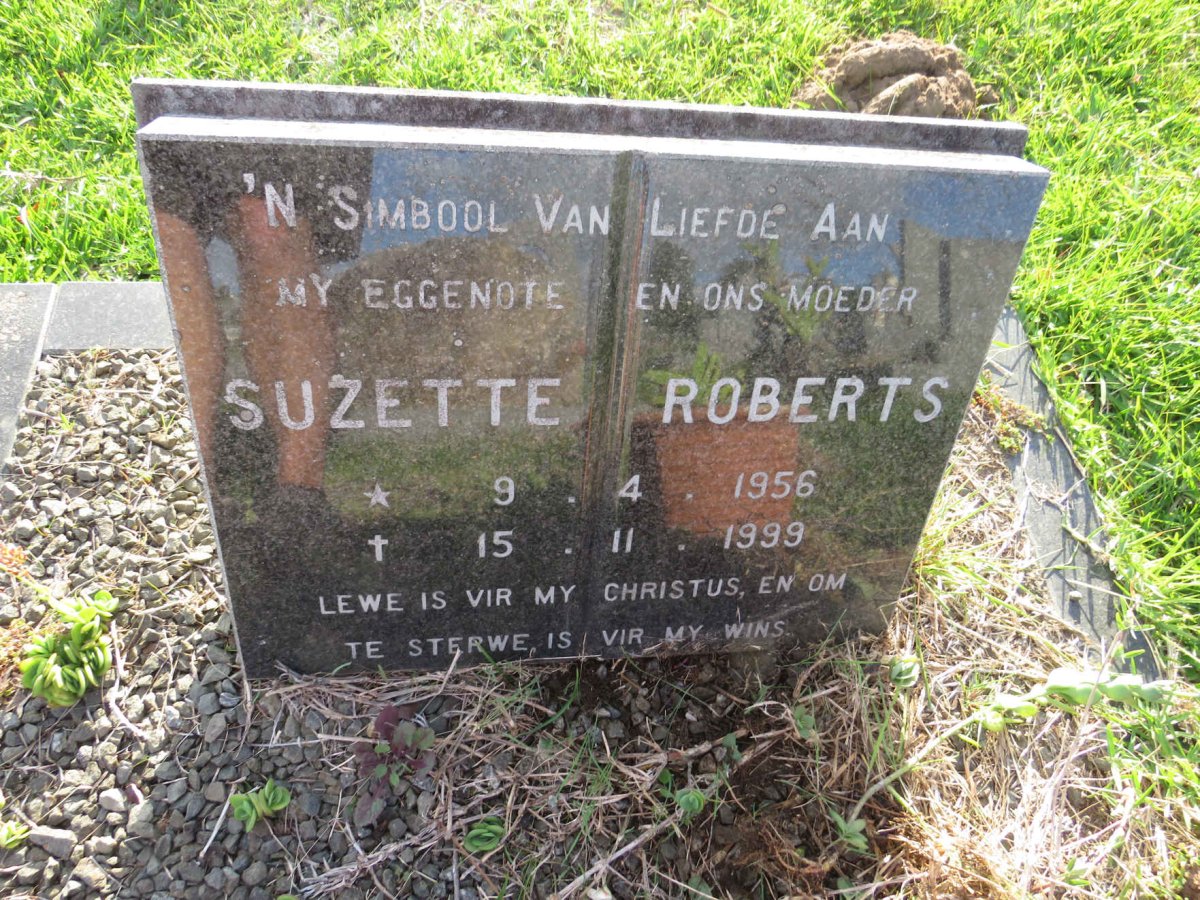 ROBERTS Suzette 1956-1999