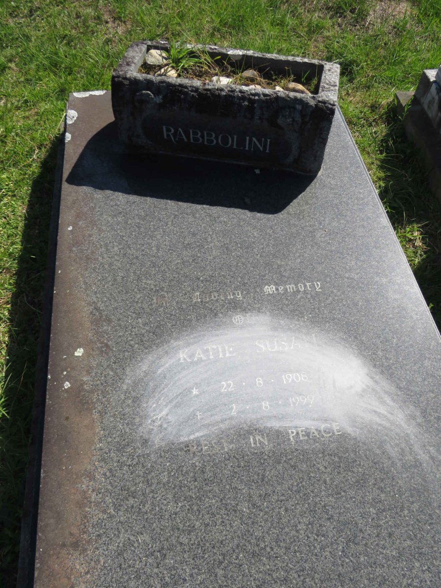 RABBOLINI Katie Susan 1908-1999