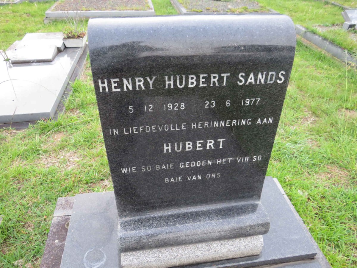 SANDS Henry Hubert 1928-1977