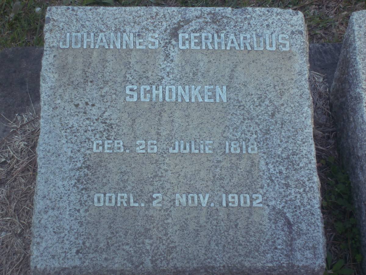 SCHONKEN Johannes Gerhardus 1818-1902