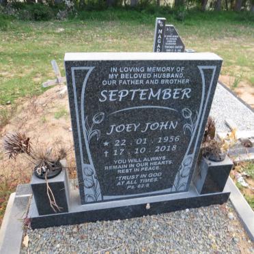SEPTEMBER Joey John 1956-2018