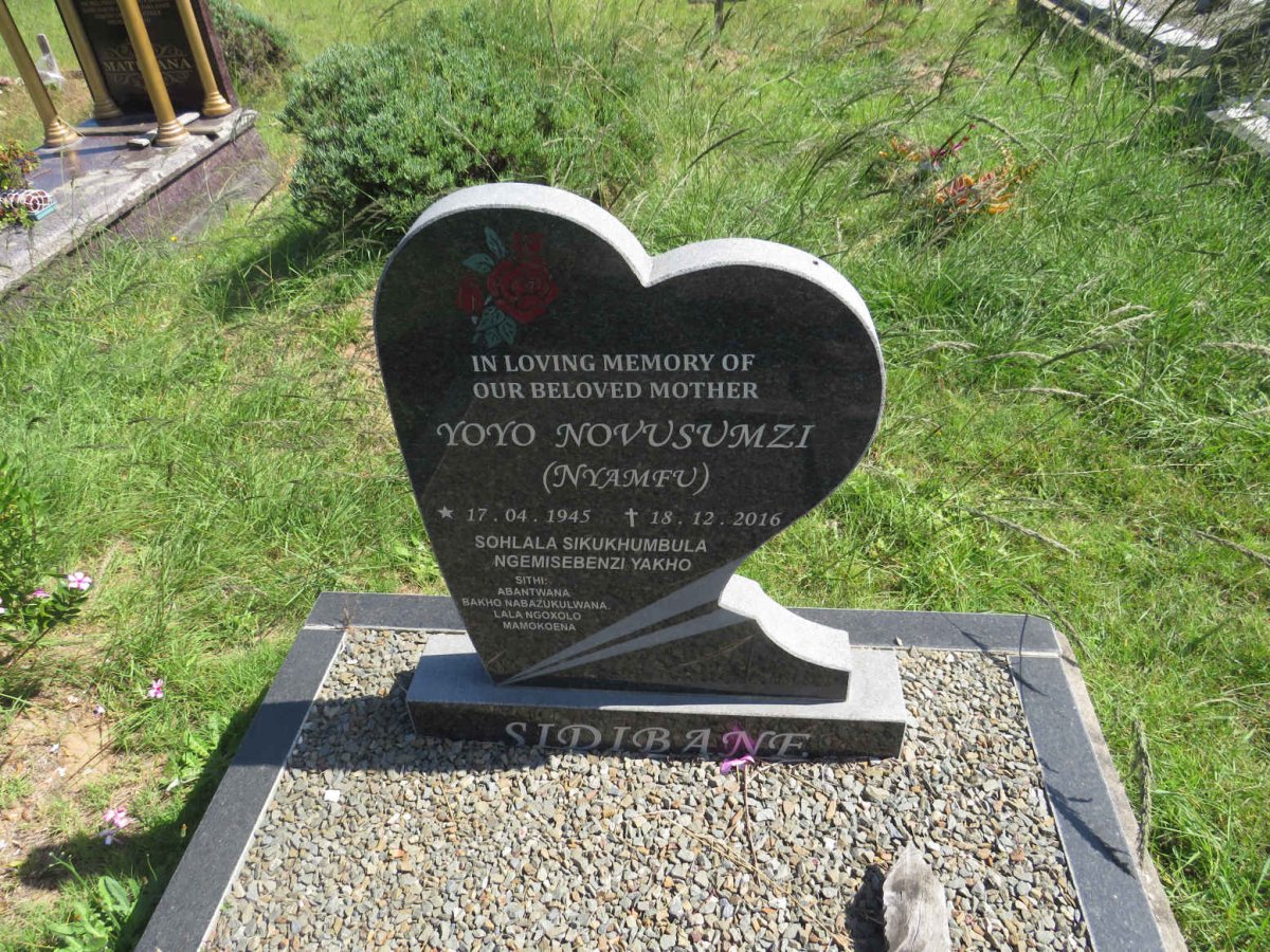SIDIBANE Yoyo Novusumzi 1945-2016