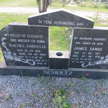 SCHOLTZ James Sands 1917-2001 & Rachel Cornelia 119-1982