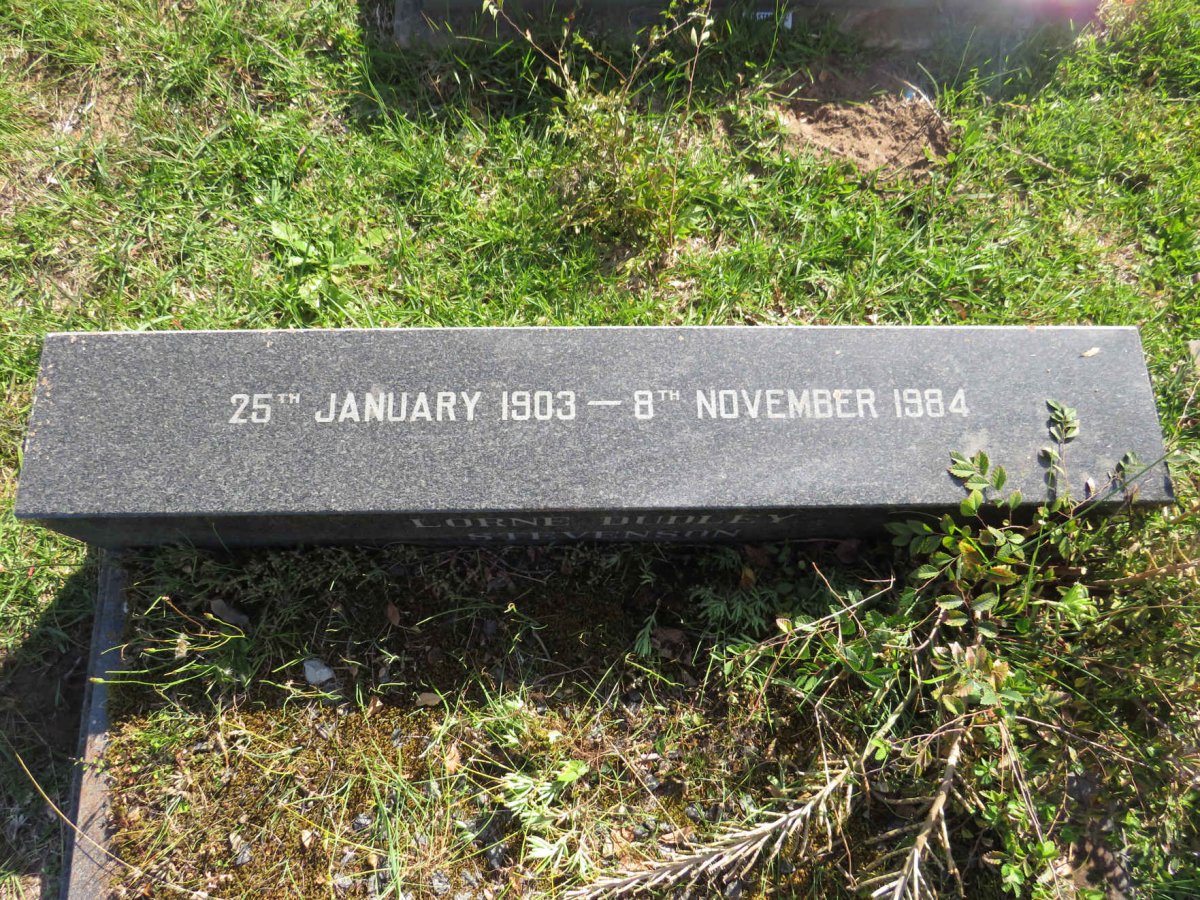 STEVENSON Lorne Dudley 1903-1984