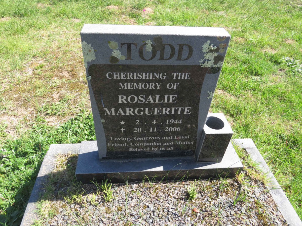 TODD Rosalie Marguerite 1944-2006