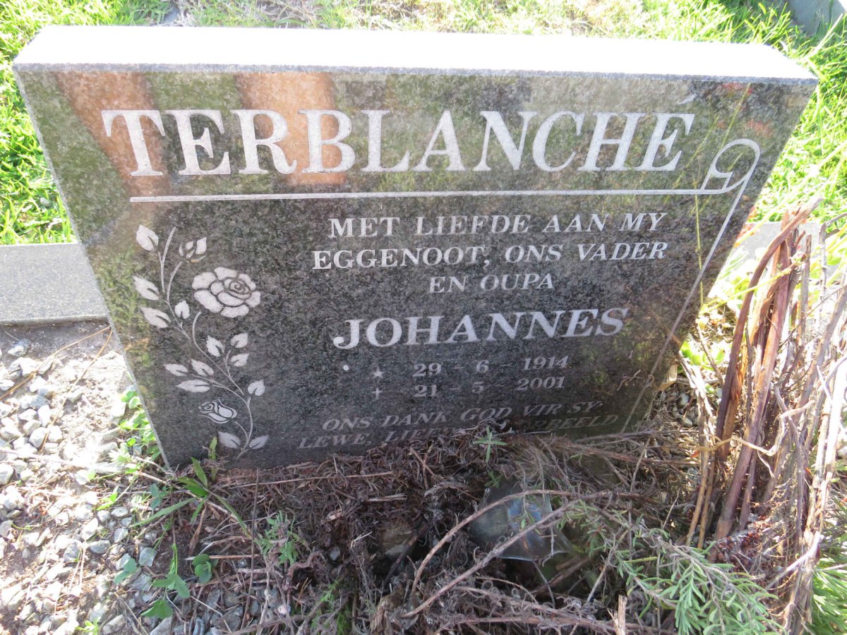 TERBLANCHE Johannes 1914-2001
