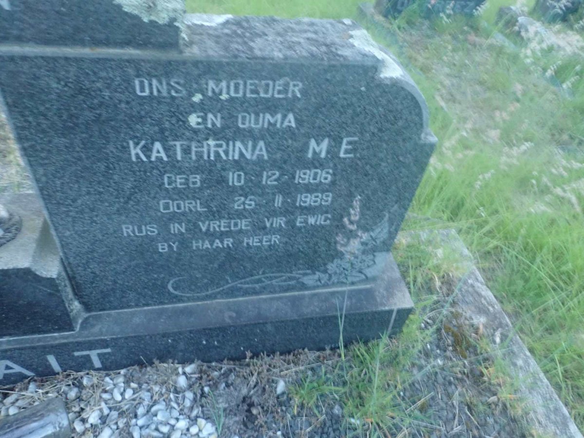 TAIT Kathrina M.E. 1906-1989 :: TAIT Marie 1945-1967 _2