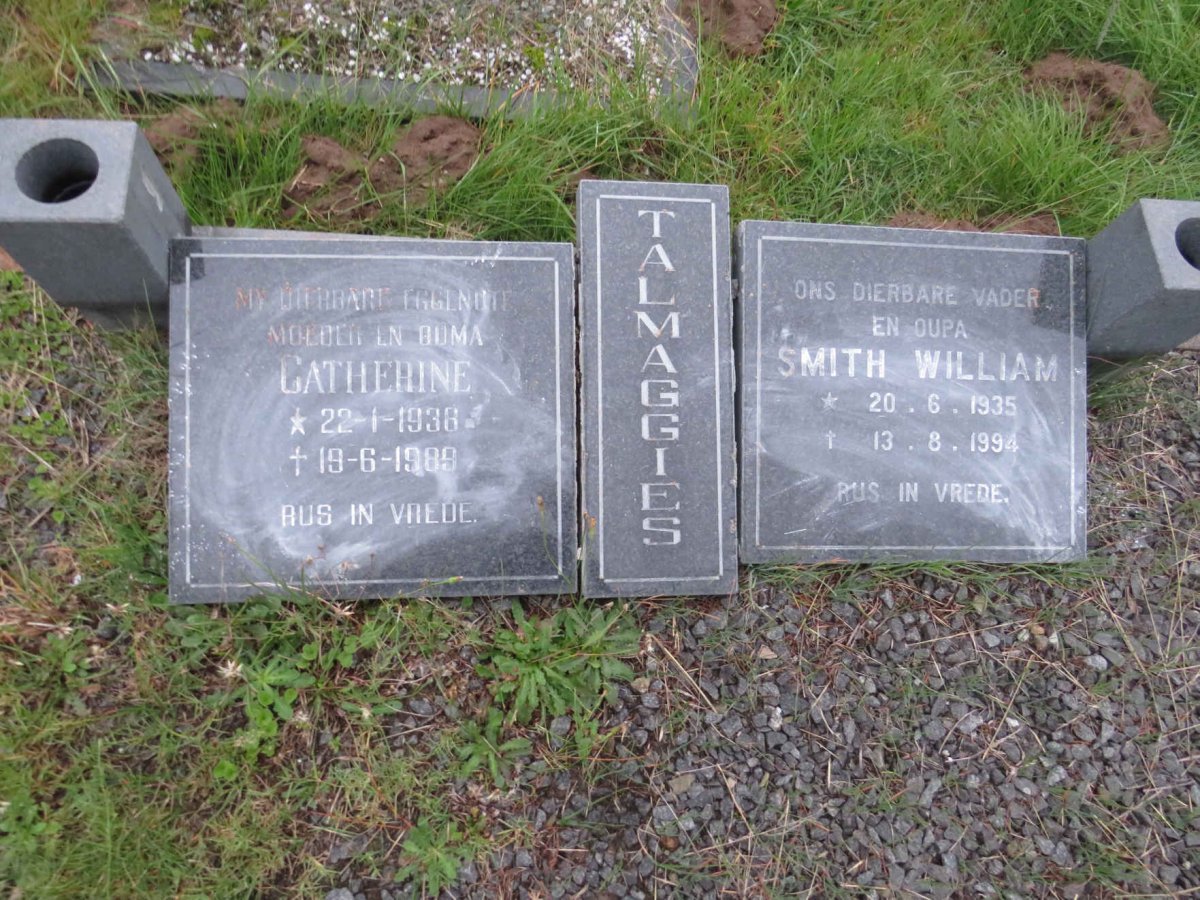 TALMAGGIES Smith William 1935-1994 & Catherine 1938-1989