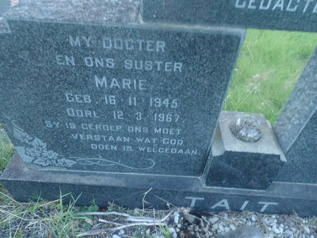 TAIT Kathrina M.E. 1906-1989 :: TAIT Marie 1945-1967 _1