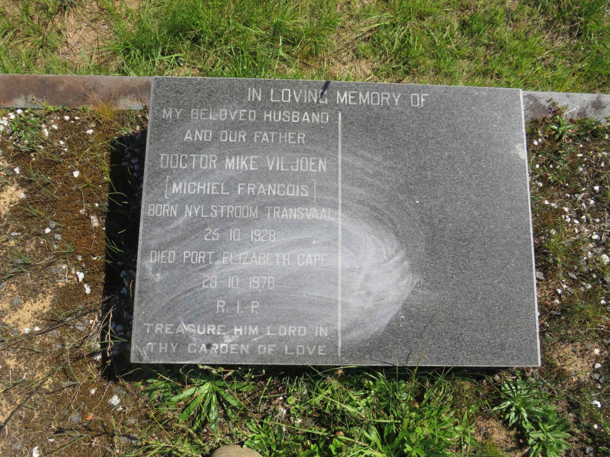 VILJOEN Michiel Francois 1928-1978