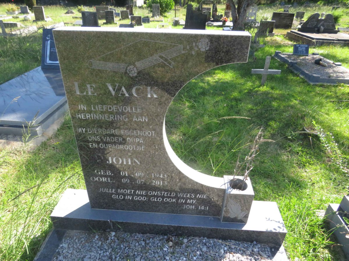VACK John, le 1943-2013