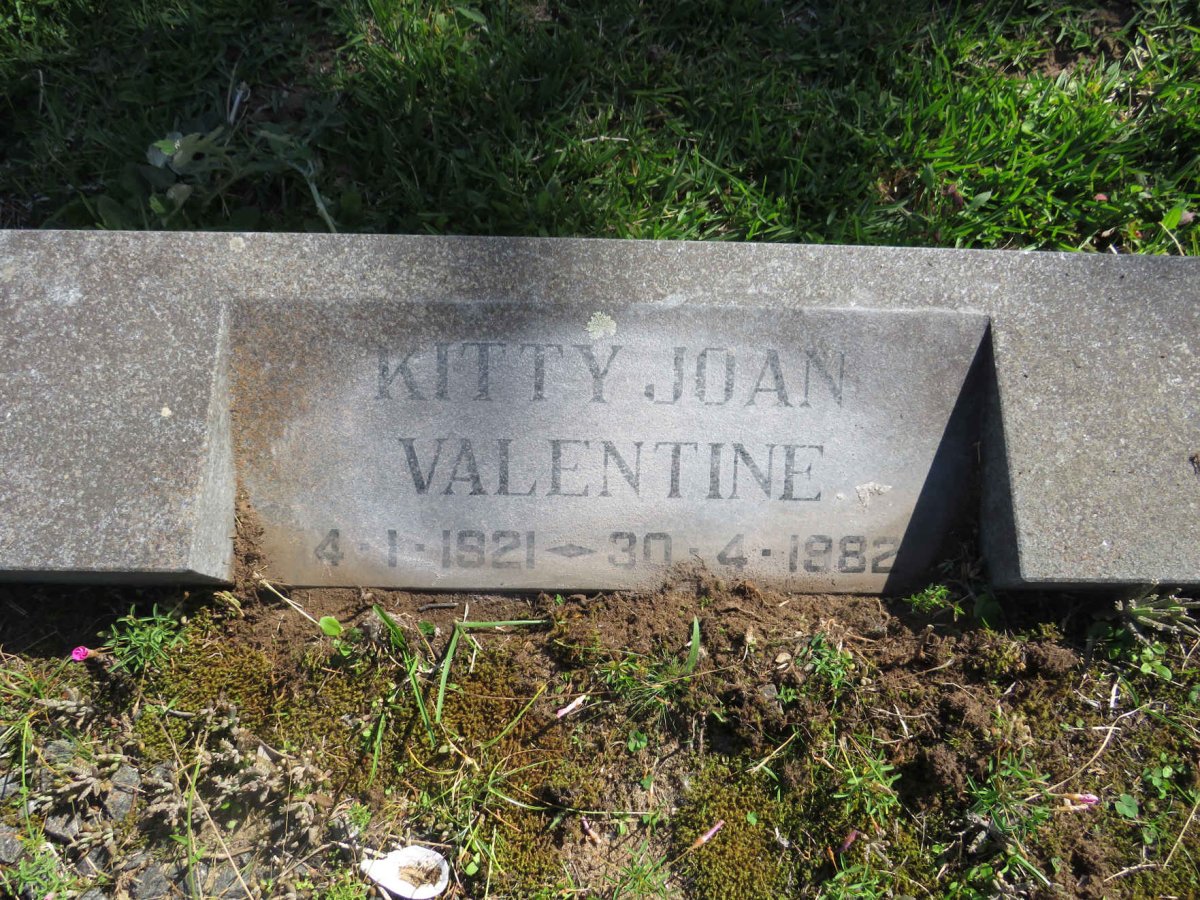 VALENTINE Kitty Joan 1921-1982