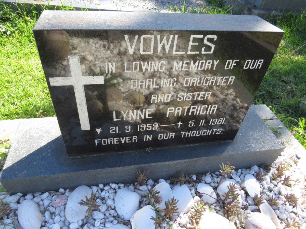 VOWLES Lynne Patricia 1959-1981