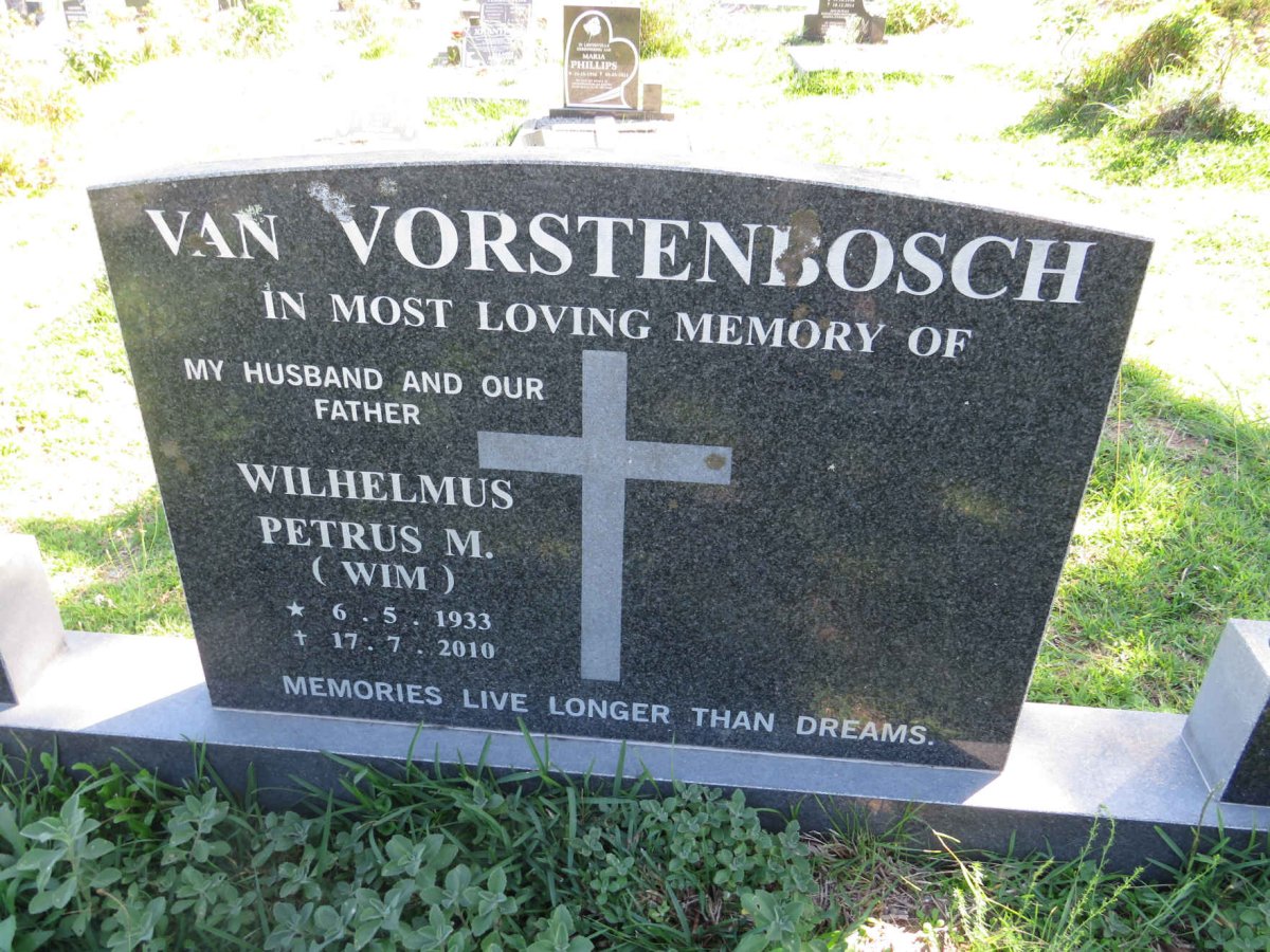 VORSTENBOSCH Wilhelmus Petrus M., van 1933-2010