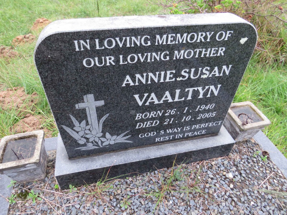 VAALTYN Annie Susan 1940-2005