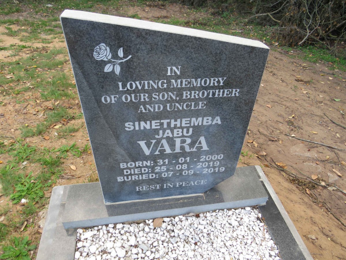 VARA Sinethemba Jabu 2000-2019
