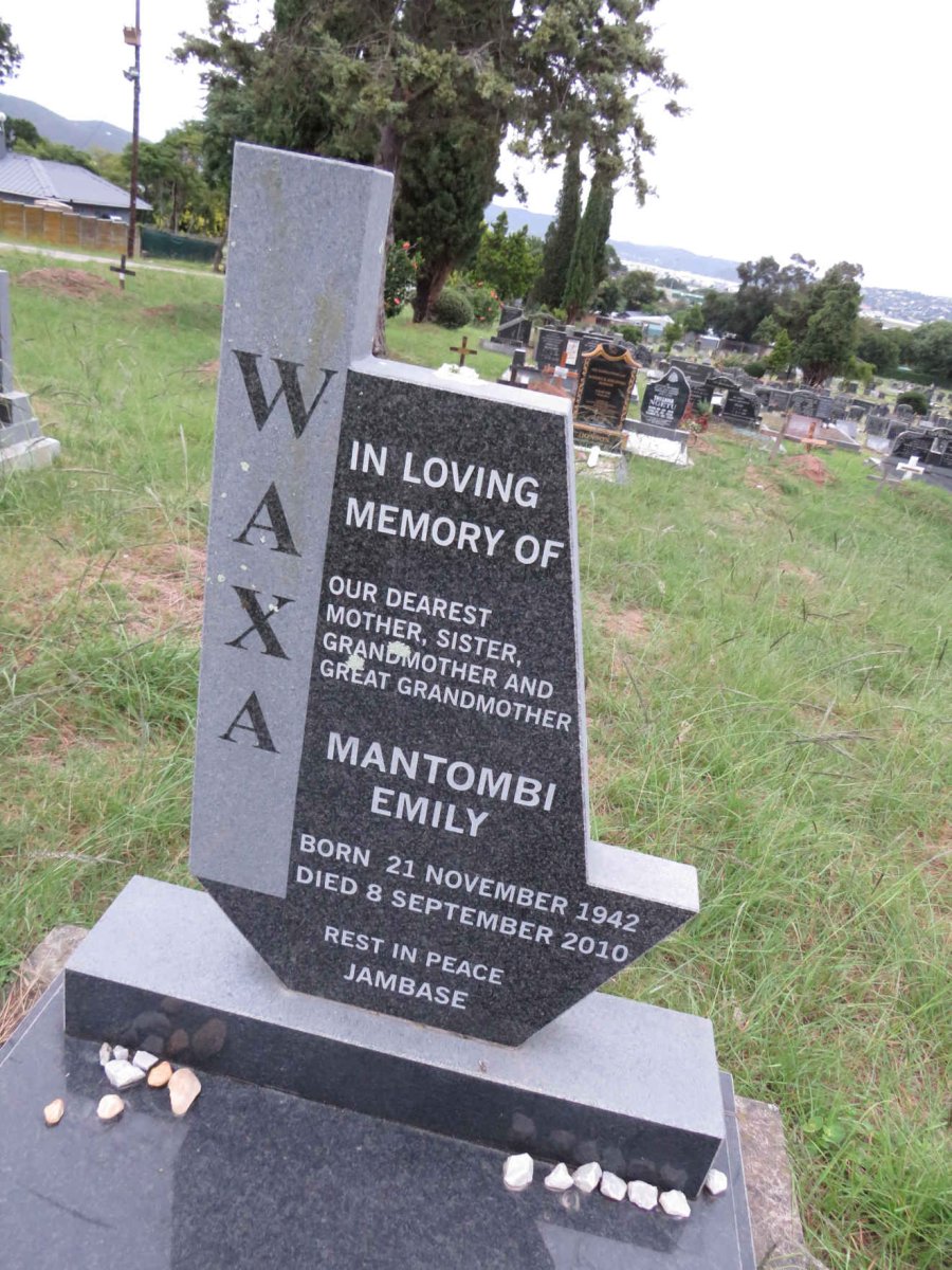 WAXA Mantombi Emily 1942-2010