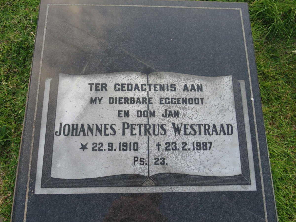 WESTRAAD Johannes Petrus 1910-1987