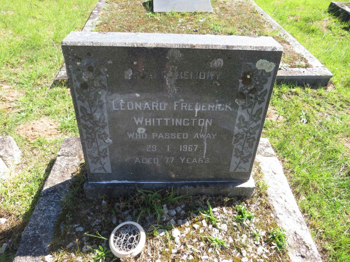 WHITTINGTON Leonard Frederick -1967