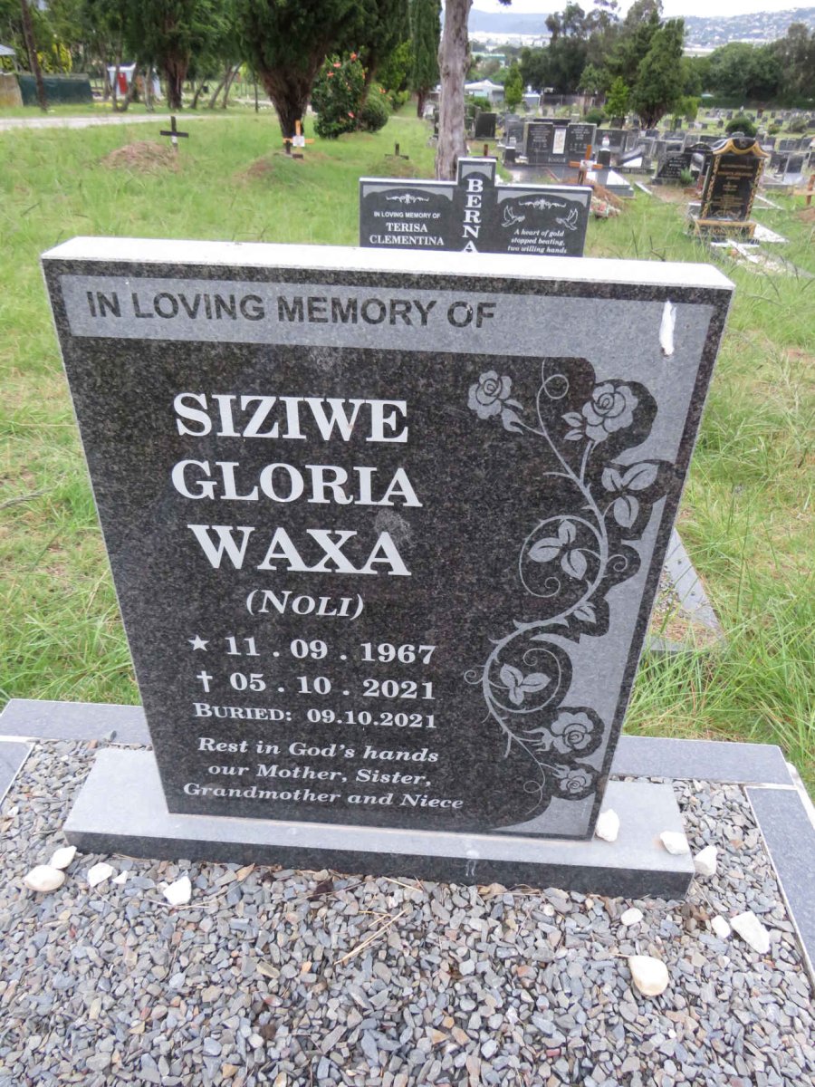 WAXA Siziwe Gloria 1967-2021