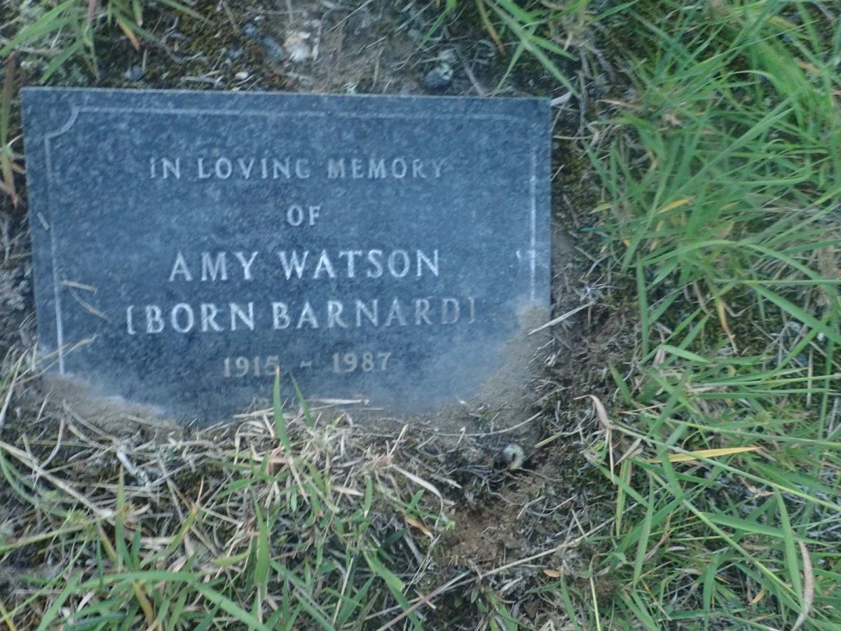 WATSON Amy nee BARNARD 1915-1987