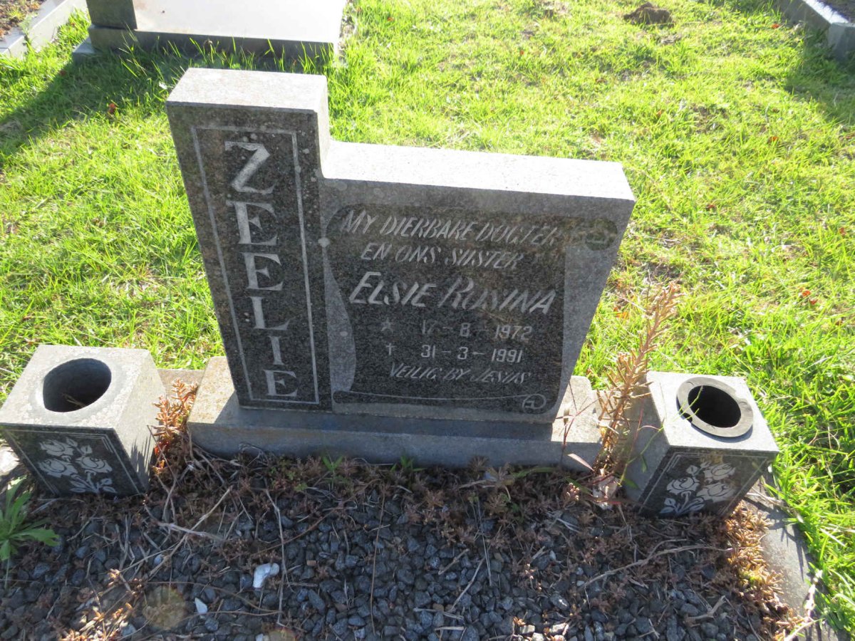 ZEELIE Elsie Rosina 1972-1991
