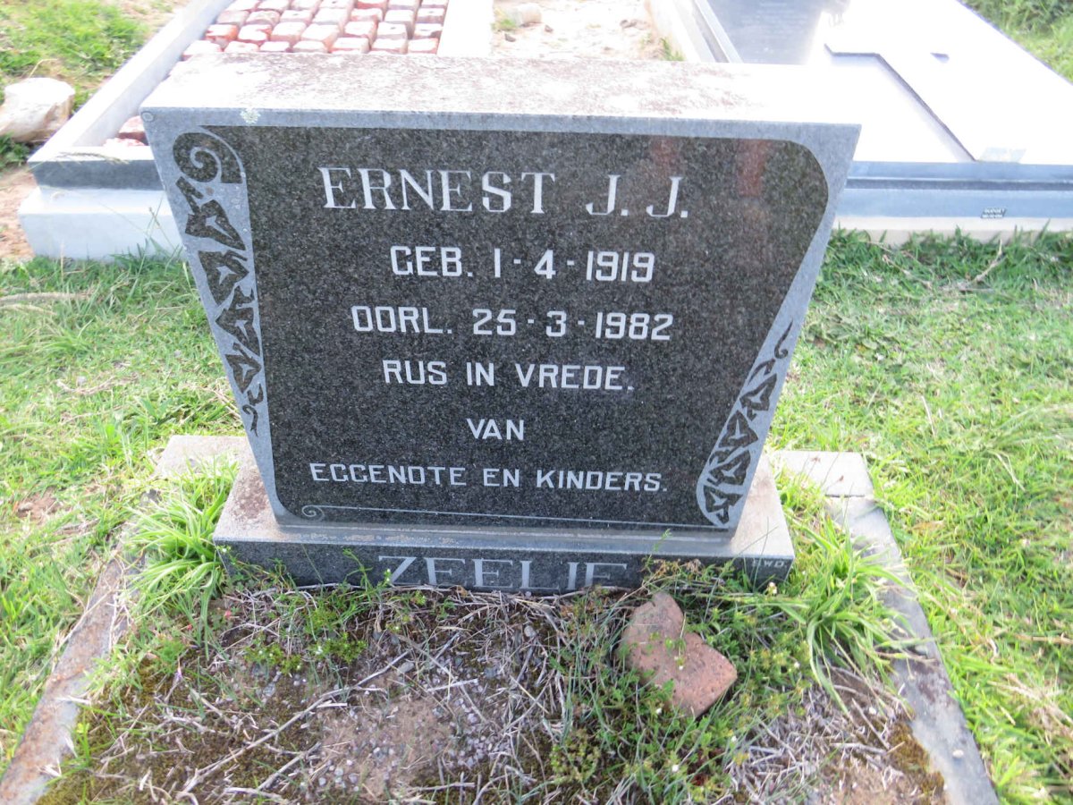 ZEELIE Ernest J.J. 1919-1982