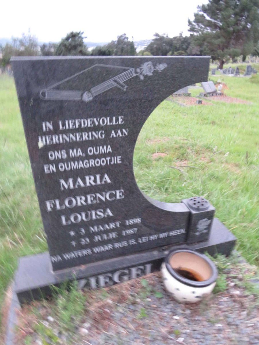 ZIEGEL Maria Florence Louisa 1898-1987